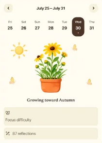 OnVeil garden screen, brain weather Bright